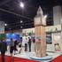 Londons airports offered a replica of Big Ben on the trade show floor of World Routes 2013 on Oct. 7, 2013.